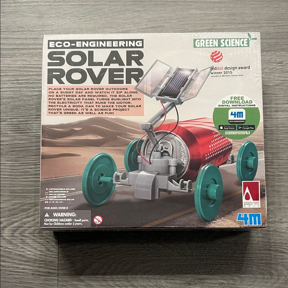 SALE 🎈4/$10🎈Green Science Solar Rover - Red and Gray